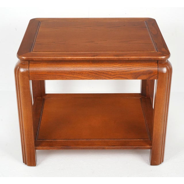 Brown Vintage 1970s Ming Style Wood Side Table For Sale - Image 8 of 9