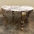 Antique Italian Painted Wrought Iron Marble Top Coffee Table will bring a taste of the splendor of Louis XIV style to your...