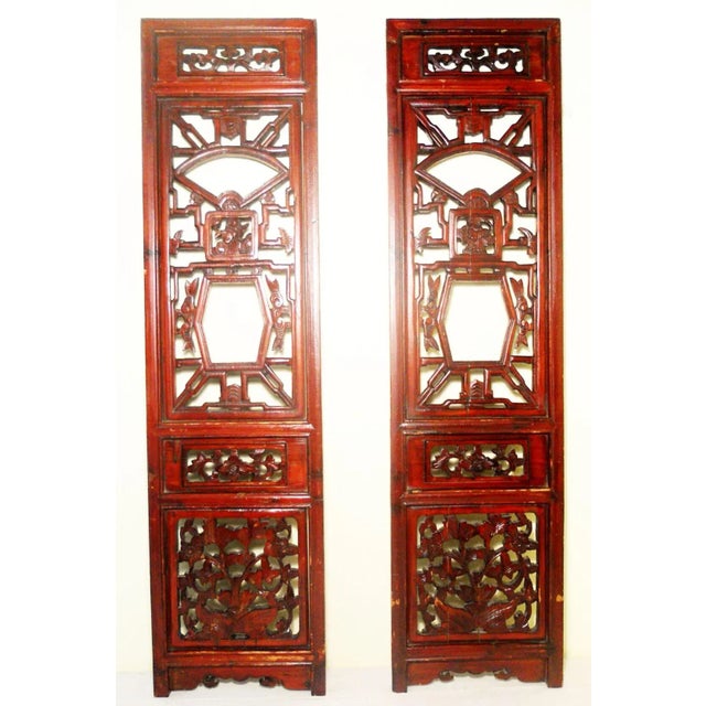 Early 19th Century Antique Chinese Screen PanelsCunninghamia Wood - A Pair For Sale - Image 11 of 11