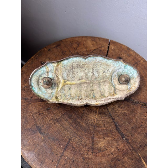 Antique English Brass Door Knocker For Sale - Image 4 of 4