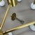 Italian Space Age Brass Ceiling Sconce in the style of Stilnovo, Italy, 1970s For Sale - Image 15 of 18