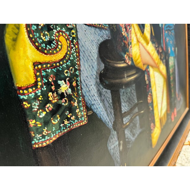 Chen Yifei "Beautiful Musicians" Framed Hand Embellished Giclee on Canvas For Sale In San Francisco - Image 6 of 8