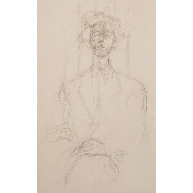 Modern Alberto Giacometti, Portrait of Isaku Yanaihara, 1963, Original Lithograph For Sale - Image 3 of 9