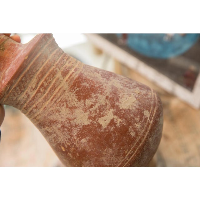 Sculpture Materials Antique North African Red Slip Ware Vase For Sale - Image 7 of 10
