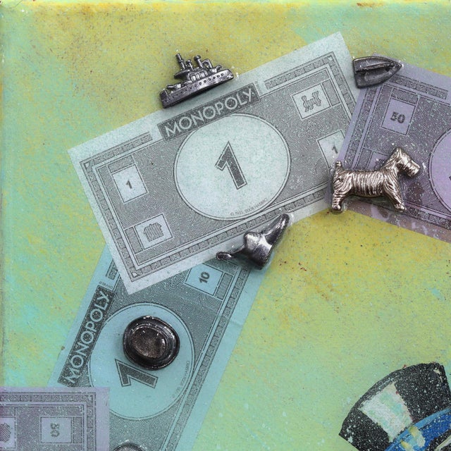 Uncle Pennybags - Original Monopoly Icon Mixed Media Pop Art on Canvas For Sale - Image 4 of 9