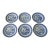 19th Century Chinese Export Canton Plates- Set of 6 For Sale