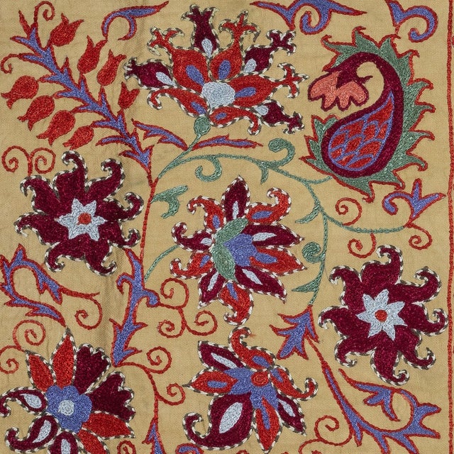 New Hand-Embroidered 100% Silk Cushion Cover – Authentic Uzbek Textile Art Elevate your home décor with this exquisite...
