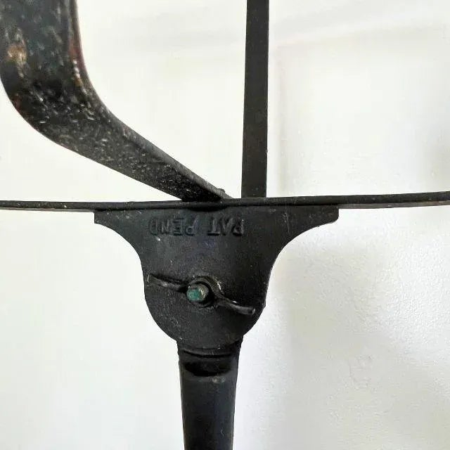 Mid-Century Adjustable, Wrought Iron Tripod Plant Stands, Indoor/Outdoor, Pair For Sale - Image 6 of 12