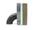 Abstract Green Marble Arch Bookends: Vintage Stone Decor by Bijan, Set of 2 For Sale - Image 3 of 12