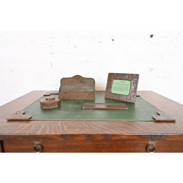 Tiffany Studios New York Zodiac Bronze Desk Calendar Holder or Picture Frame For Sale - Image 11 of 12