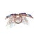 Bochic "Capri" Amethyst & Blue Topaz Butterfly Ring Set In 18K Gold & Silver For Sale - Image 14 of 18