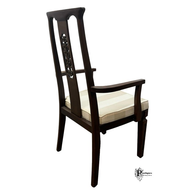 Mid 20th Century Vintage Mid Century Modern Style Mahogany Accent / Dining Chairs - Pair For Sale - Image 5 of 8