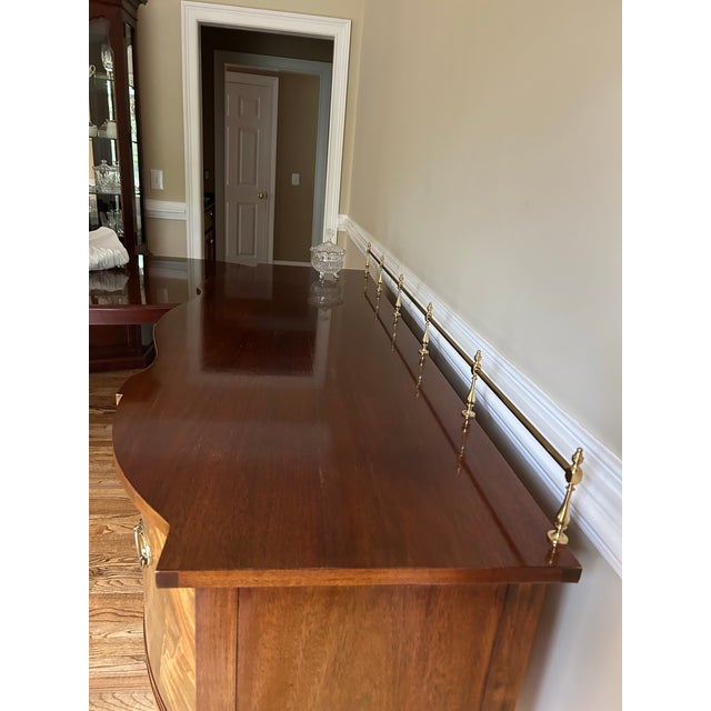 Thomasville 1980’s Mahogany Collection Hepplewhite Sideboard/Buffet Front right side of buffet has sun damage and fading...