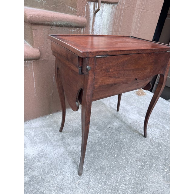 19th Century French Provencial Antique Petite Secrétaire/Side Table/Writing Desk For Sale - Image 11 of 18