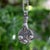 Silver Sterling Silver Vintage Berber Coin Pendant With Hand From Morocco For Sale - Image 8 of 8