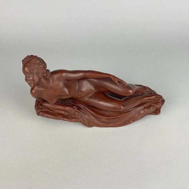 Vintage Terracotta Statue by Josef Vanča, 1960s For Sale - Image 4 of 8