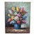 Mid 20th Century Impressionist Still Life Floral Bouquet Oil Painting Signed For Sale