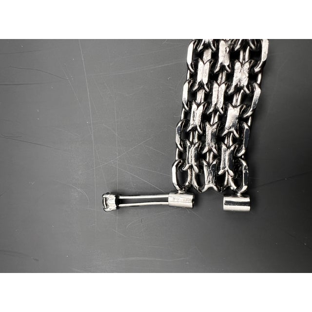 Metal Chanel Bracelet Fall 2002 For Sale - Image 7 of 11