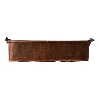 18th Century French Copper Fish Kettle (A) For Sale