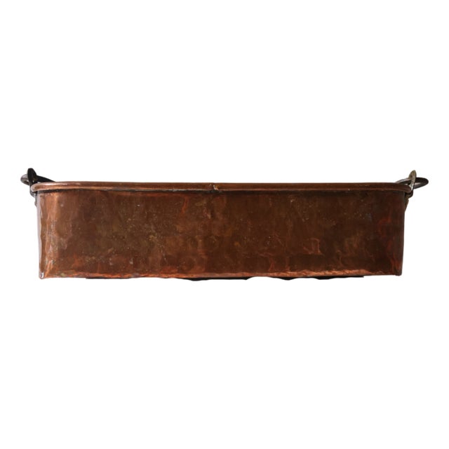 18th Century French Copper Fish Kettle (A) For Sale