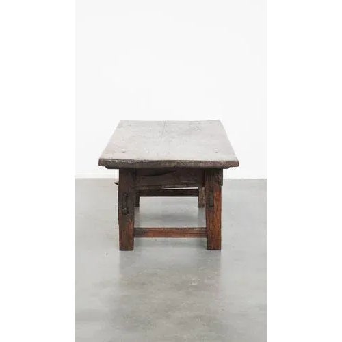 Antique Spanish Coffee Table with Drawers, 17th Century For Sale - Image 5 of 15