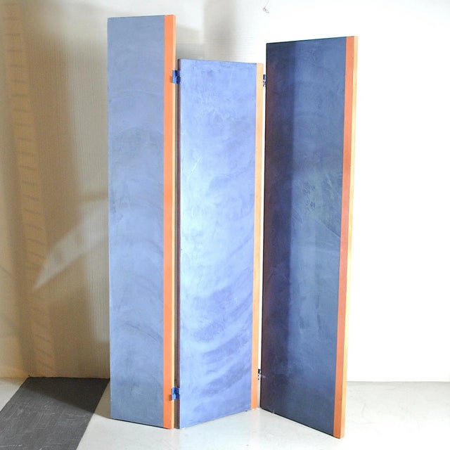 Mid-Century Modern Wooden 3-Piece Screen / Room Divider from CCS, 2000s For Sale - Image 3 of 5