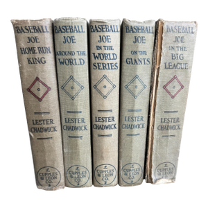 Antique 1910s Lester Chadwick "Baseball Joe" Series Books - Set of 5