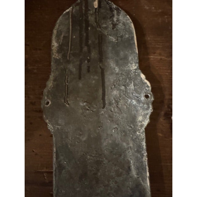 Copper Antique French Art Nouveau Copper-Clad Figural Applique Wall Plaques, Circa 1880 - 1920, Set of 2 For Sale - Image 8 of 9