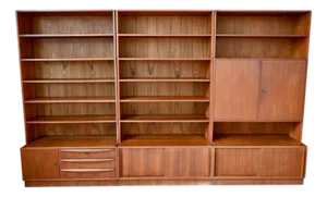 Vintage Teak Bookcase by Heinrich Riestenpatt, 1960s