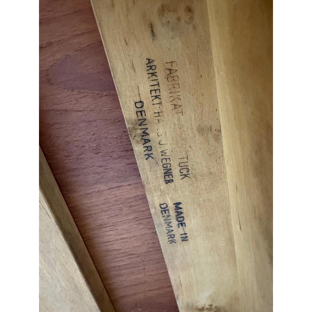 Wood Oak and Teak AT-312 Extendable Dining Table attributed to Hans J. Wegner for A. Tuck, Denmark, 1950 For Sale - Image 7 of 11