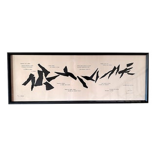 Alicia Penalba, Composition, 1970s, Lithograph For Sale