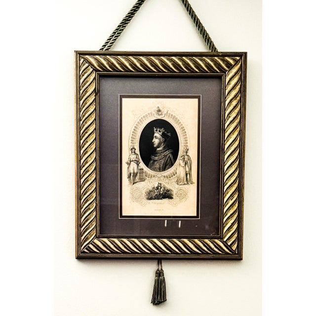 Late 19th Century Late 19th Century Triple Gallery Set of King Henry, King James and and the Angel of God Called to Hagar Out of Heaven by E. Brandard - Set of 3 For Sale - Image 5 of 12