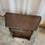 Brown 1920s English Oak Carved Drawer Front Angle Sided Table For Sale - Image 8 of 18