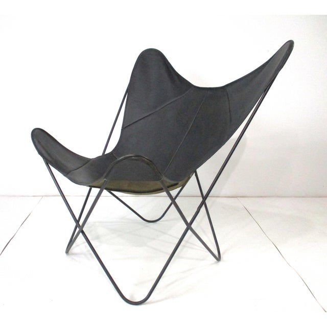 Metal Leather Butterfly Sling Chair by Hardoy - Jorge Ferrari Knoll (A) For Sale - Image 7 of 13