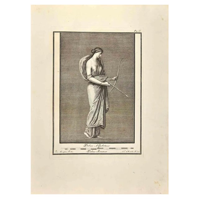 Giovanni Morghen, Artemis Goddess, Etching, 18th Century For Sale