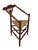 Antique French Provincial Triangular Corner Chair in Beech Frame, 1900s For Sale - Image 3 of 11