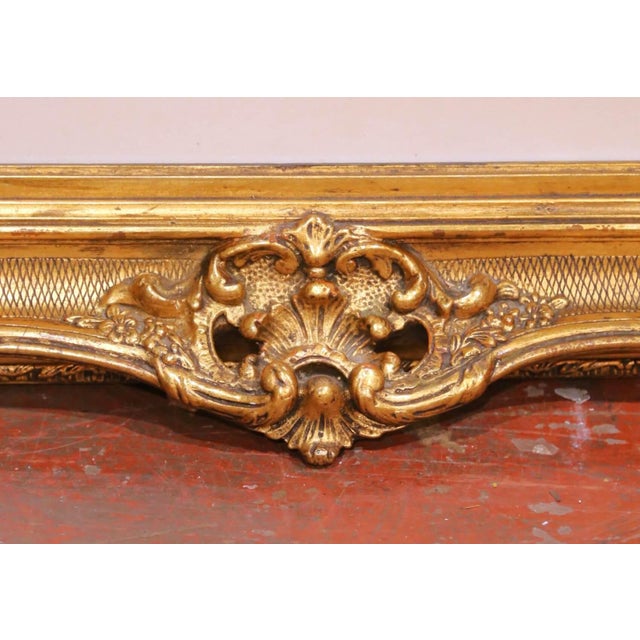 19th Century French Louis XV Engraving “Le Chiffre D’Amour" in Giltwood Frame For Sale - Image 12 of 13
