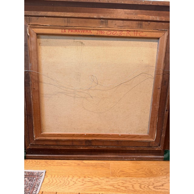 Original Oil on Canvas, Framed Mexican Landscape (Rafael Huerta Carreón (B. 1948) “La Primavera,” 1980) For Sale In Atlanta - Image 6 of 6