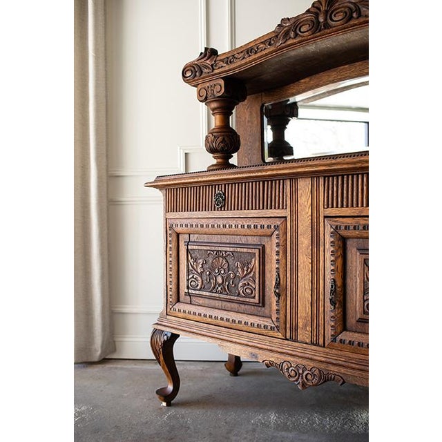 Traditional Antique Victorian Sideboard Buffet For Sale - Image 3 of 18