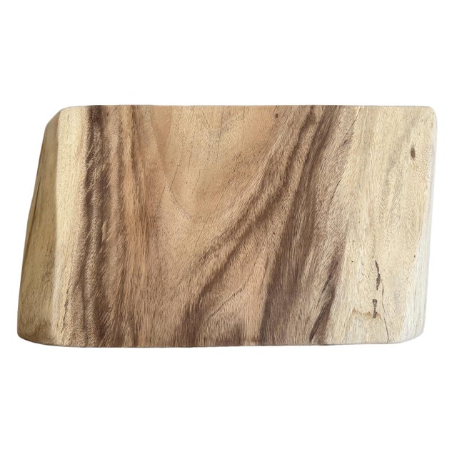 Wood Vintage Organic Monkey Pod Side Table For Sale - Image 7 of 8