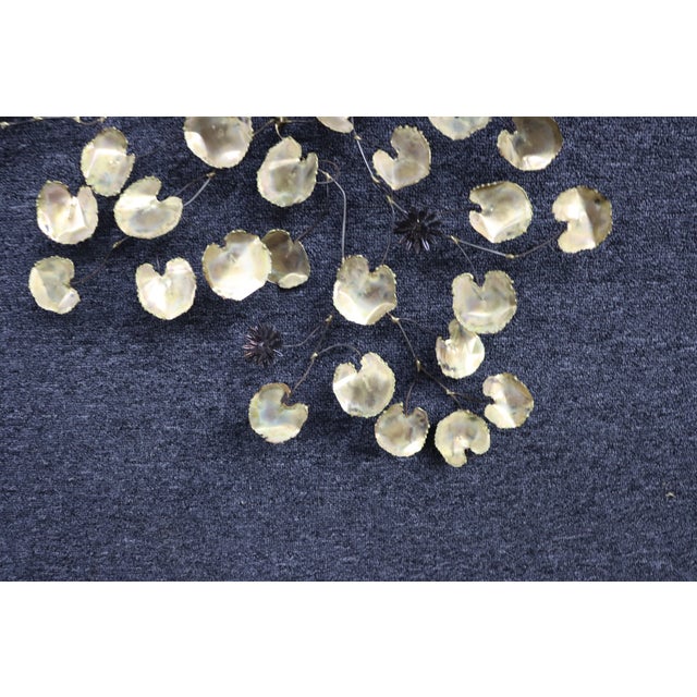 Brass Curtis Jere Brass Botanical Wall Sculpture For Sale - Image 8 of 8