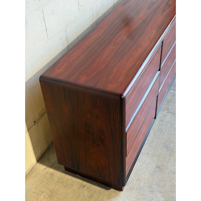 1970s Brouer Rosewood Dresser 9 Drawer Storage Mid-Century Modern Denmark 1970s For Sale - Image 5 of 10