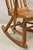 Orange Vintage Sikes Co Maple Wood American Colonial Style Rocker Rocking Chair (B) For Sale - Image 8 of 12