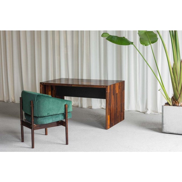 This rare folding desk, designed by jorge zalszupin and manufactured by his own company l’atelier in brazil in 1959, is a...