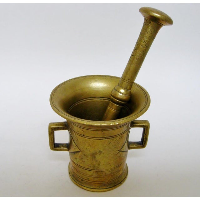 Antique Brass Mortar & Pestle Chairish