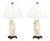 James Mont Style Figural Ceramic Table Lamps, Pair For Sale