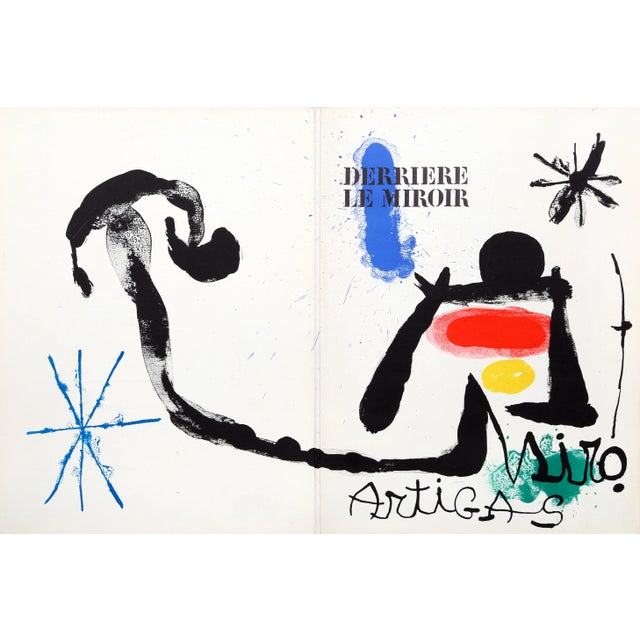 Joan Miro, Derriere Le Miroir (Cover), Lithograph For Sale