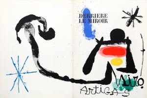 Joan Miro, Derriere Le Miroir (Cover), Lithograph