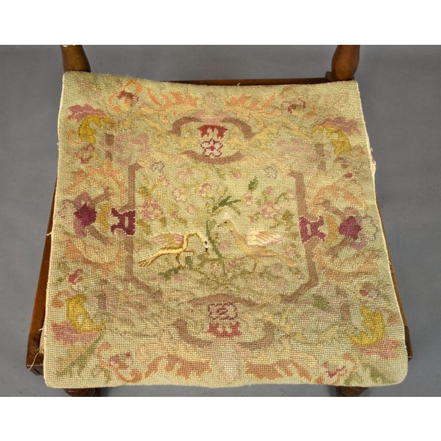 Antique French Walnut Side Chair For Sale - Image 4 of 13