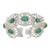 This is part of Chairish’s Fine Jewelry assortment. This Statement Jewelry Emerald Diamond Fine Bracelet in 18K gold...